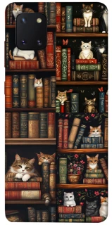 Чехол на Samsung Galaxy Note 10 Lite (A81) Cats & Books фото 1 из 1