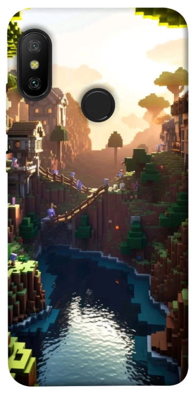 Чохол на Xiaomi Mi A2 Lite / Xiaomi Redmi 6 Pro Minecraft sunset фото 1 з 1