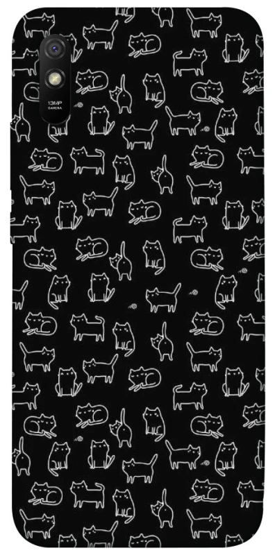 Чехол на Xiaomi Redmi 9A Black Cats фото 1 из 1