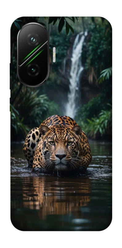 Чохол на Xiaomi Poco F7 Leopard in water фото 1 з 1
