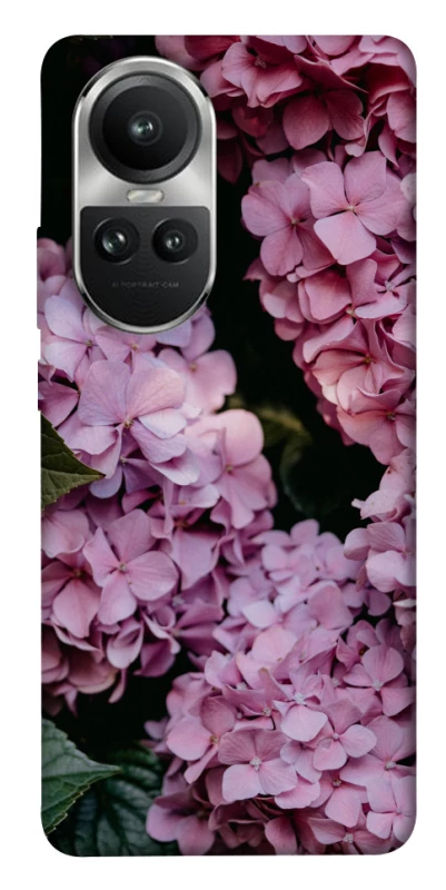 Чохол на Oppo Reno 10 Рожеві гартензії фото 1 з 1