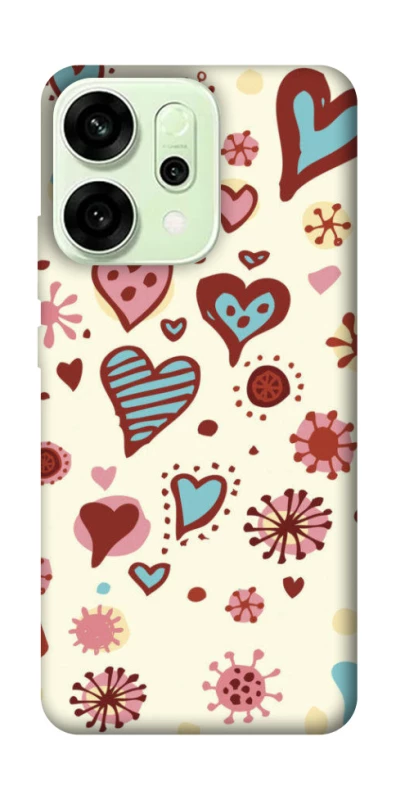 Чехол на Oppo Reno 14 Pretty hearts фото 1 из 1