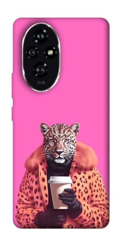 Чохол на Honor 200 Леопард з кавою фото 1 з 1