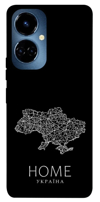 Чохол на TECNO Camon 19 Ukraine black map фото 1 з 1