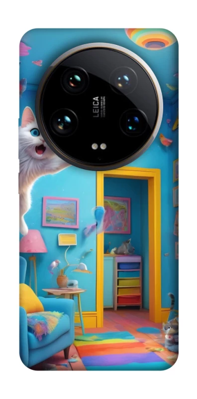 Чохол на Xiaomi 14 Ultra crazy cat фото 1 з 1