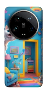 Чохол на Xiaomi 14 Ultra crazy cat фото 1 з 1