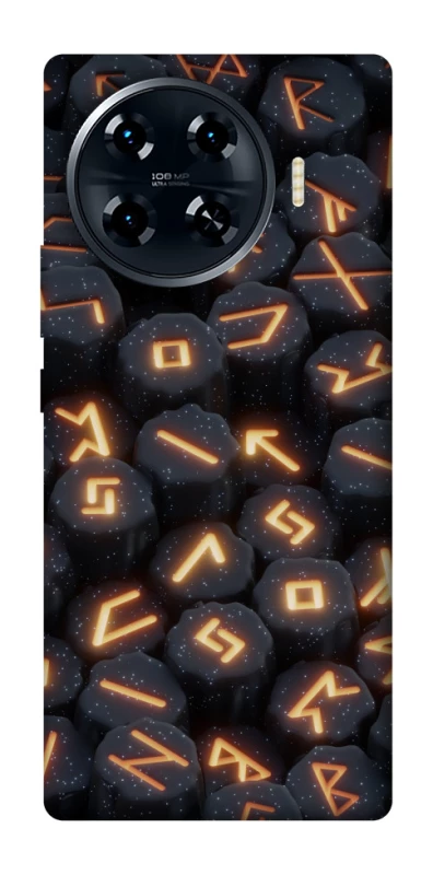 Чехол на TECNO Spark 20 Pro+ Огненые руны фото 1 из 1