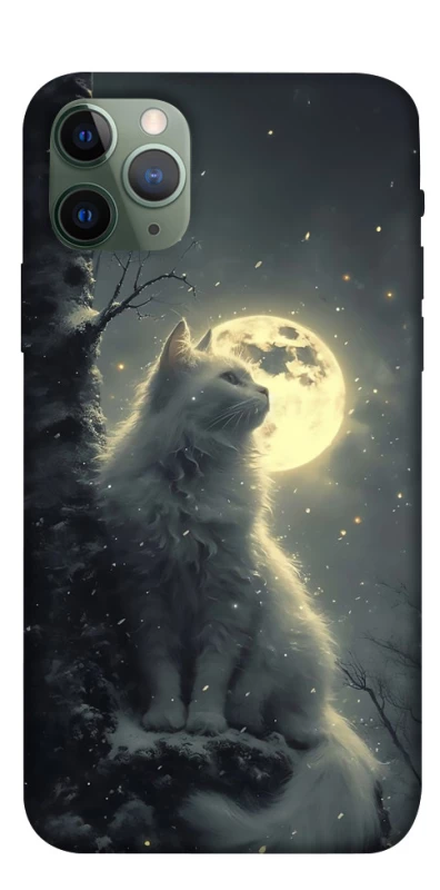 Чохол на Apple iPhone 11 Pro (5.8") Кіт під місяцем фото 1 з 1
