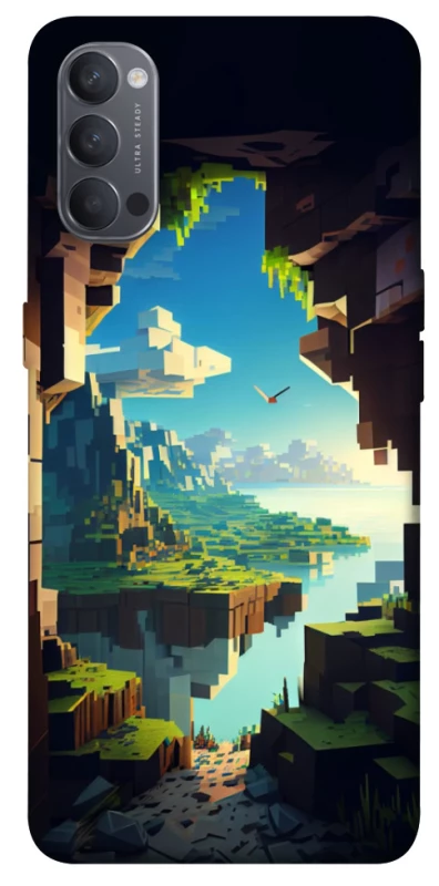 Чохол на Oppo Reno 4 Minecraft sunrise фото 1 з 1