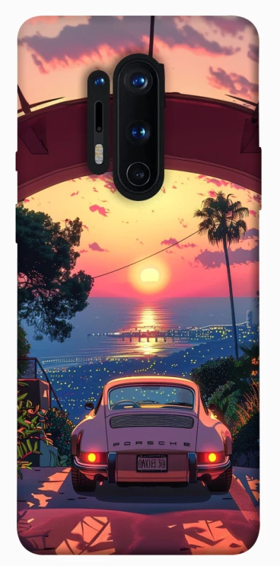 Чохол на OnePlus 8 Pro Porsche at sunset фото 1 з 1