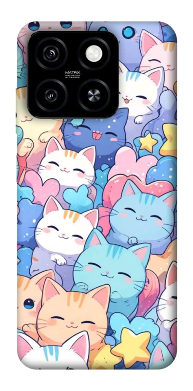 Чохол на ZTE Blade A55 4G Funny Kittens ver.3 фото 1 з 1