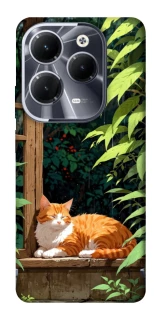 Чехол на Infinix Hot 40 Pro red cat фото 1 из 1