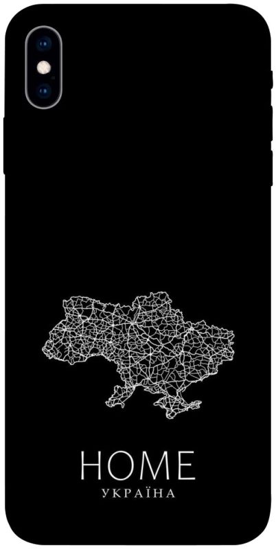 Чохол на Apple iPhone X (5.8") Ukraine black map фото 1 з 1