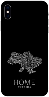 Чохол на Apple iPhone X (5.8") Ukraine black map фото 1 з 1