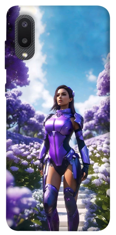 Чохол на Samsung Galaxy A02 Cyber space girl ver.4 фото 1 з 1