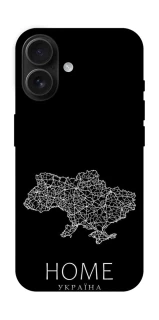 Чохол на Apple iPhone 16 Ukraine black map фото 1 з 1