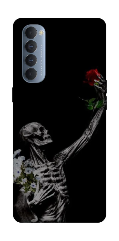 Чехол на Oppo Reno 4 Pro Skeleton vs Rose фото 1 из 1