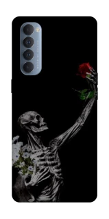 Чехол на Oppo Reno 4 Pro Skeleton vs Rose фото 1 из 1