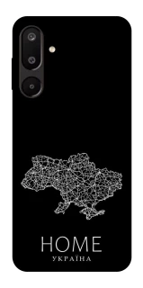 Чехол на Samsung Galaxy M16 5G Ukraine black map фото 1 из 1