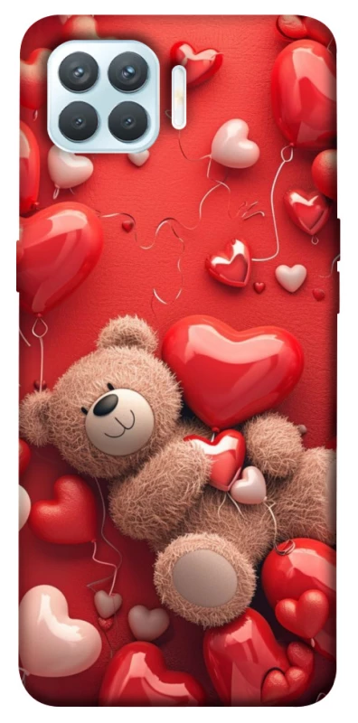 Чохол на Oppo F17 Pro bear in hearts фото 1 з 1