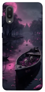 Чохол на Samsung Galaxy A02 Boat and flamingo фото 1 з 1