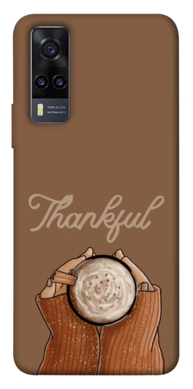 Чохол на Vivo Y31 Thankful coffee фото 1 з 1
