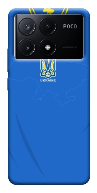 Чохол на Xiaomi Poco X6 UA-Football ver.4 фото 1 з 1