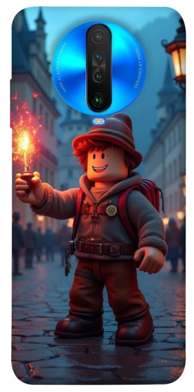 Чохол на Xiaomi Poco X2 Roblox Fire Logo Blue Flames фото 1 з 1