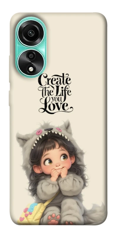 Чохол на Oppo A78 4G Create the life you love фото 1 з 1