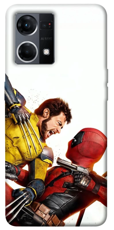 Чохол на Oppo Reno 7 4G Deadpool and Wolverine фото 1 з 1