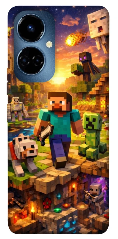 Чохол на TECNO Camon 19 Pro Minecraft v6 фото 1 з 1