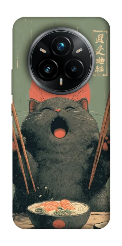 Чохол на Realme 14 Pro Hungry Cat фото 1 з 1