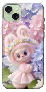 Чохол на Apple iPhone 15 Plus (6.7") Labubu & Flowers ver.1 фото 1 з 1