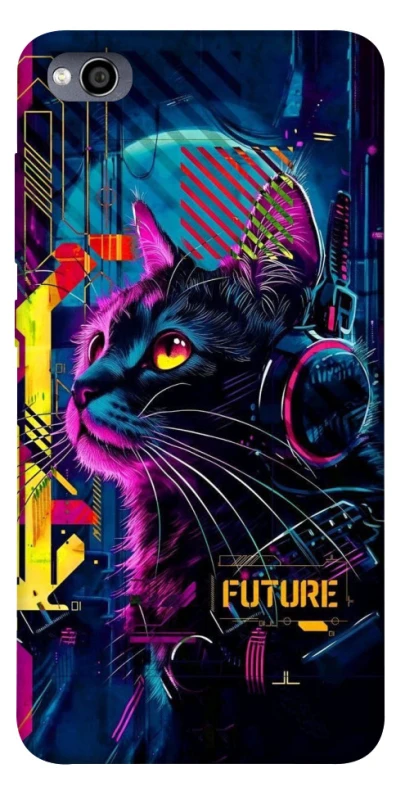 Чохол на Xiaomi Redmi 4a Cyber Cat v2 фото 1 з 1