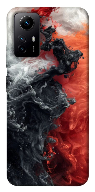 Чохол на Xiaomi Redmi Note 12S Black and Red фото 1 з 1