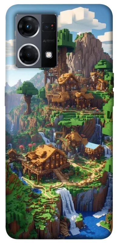 Чохол на Oppo Reno 7 4G Minecraft universe фото 1 з 1