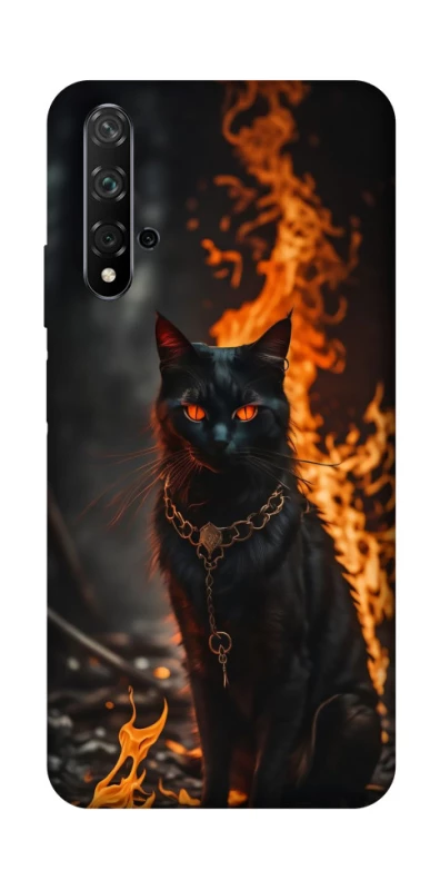 Чохол на Huawei Honor 20 / Nova 5T Вогняний кіт фото 1 з 1