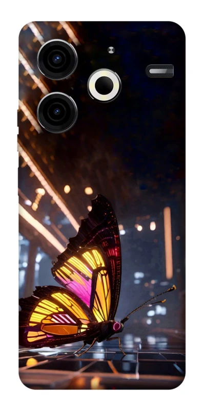 Чехол на TECNO Pova 6 Neo (LI6) Cyber butterfly фото 1 из 1