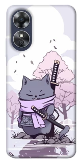 Чохол на Oppo A17 Samurai cat фото 1 Чохол на Oppo A17 Samurai cat фото 1 з 1