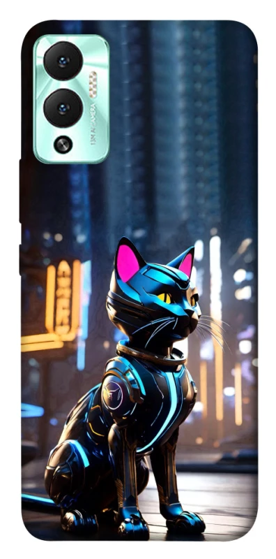 Чохол на Infinix Hot 12 Play Cyber cat фото 1 з 1