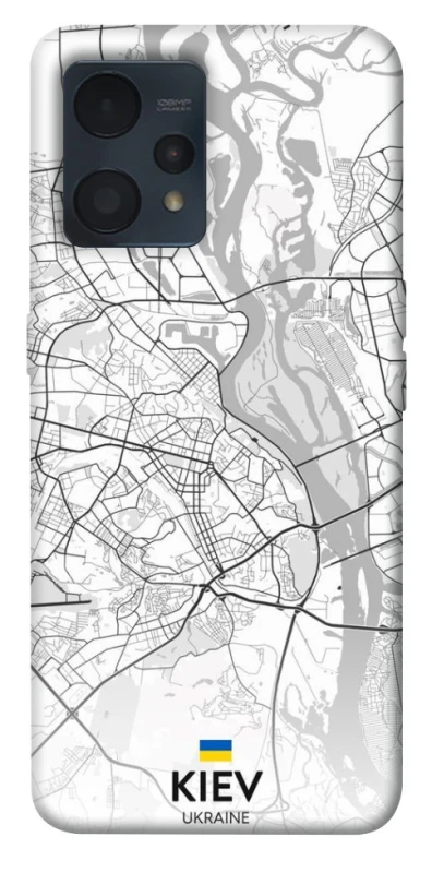 Чехол на Realme 9 4G / 9 Pro+ Kiev white map фото 1 из 1
