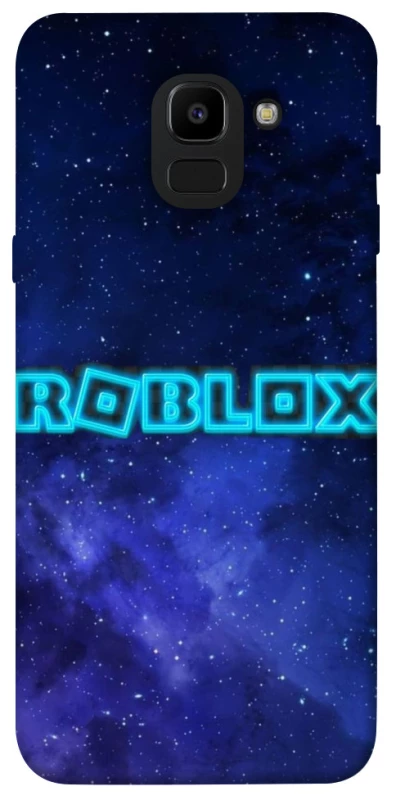 Чехол на Samsung J600F Galaxy J6 (2018) Roblox Space Logo Blue фото 1 из 1
