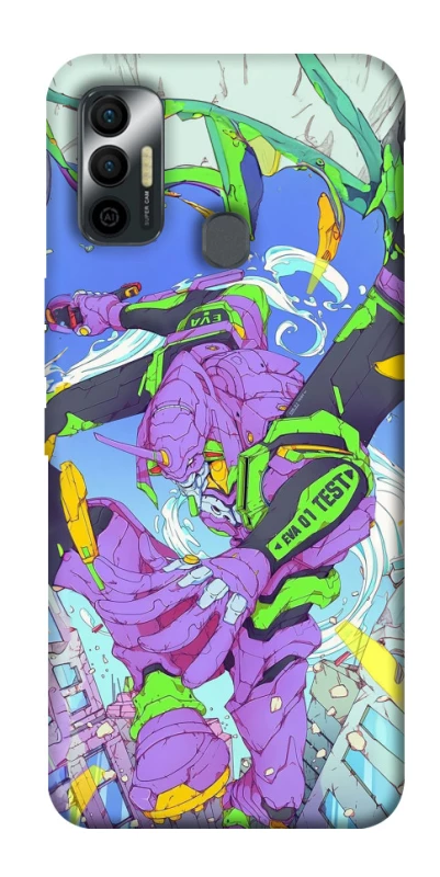 Чехол на TECNO Spark 7 Евангелион v2 фото 1 из 1