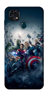 Чехол на ZTE Blade 20 Smart Marvel heroes фото 1 из 1