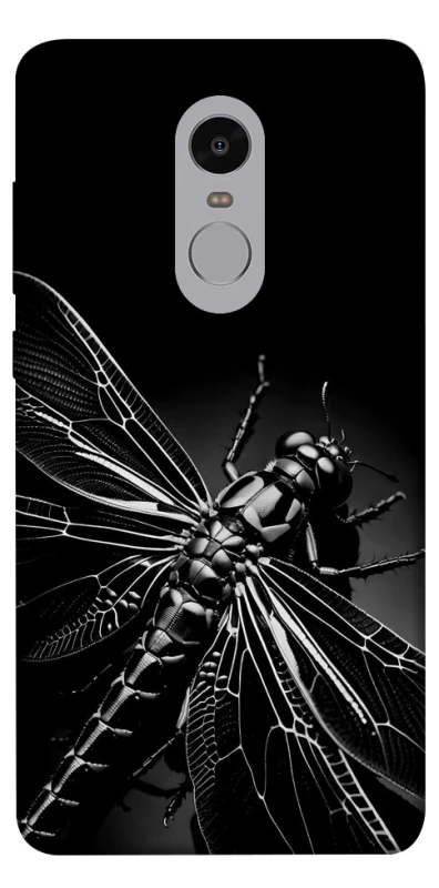 Чохол на Xiaomi Redmi Note 4X / Note 4 (Snapdragon) Black dragonfly фото 1 з 1