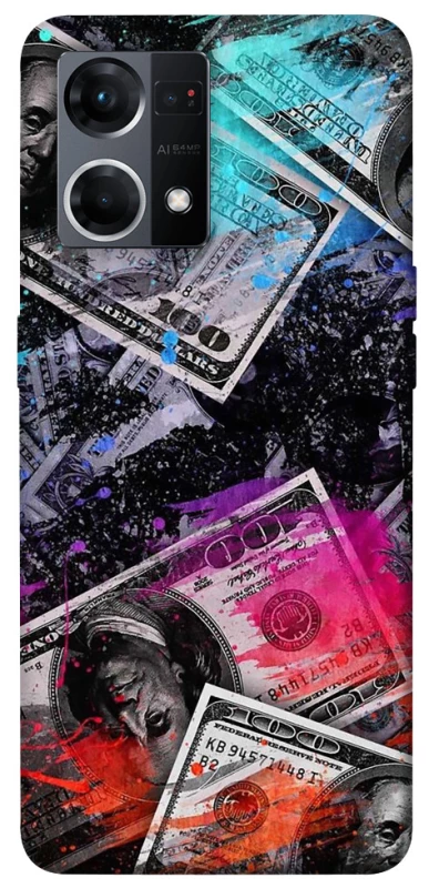 Чехол на Oppo Reno 7 4G Neo dollar v3 фото 1 из 1