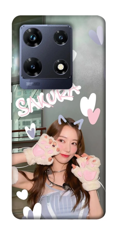 Чехол на Infinix Note 30 Pro Sakura - LE SSERAFIM фото 1 из 1