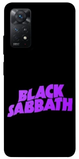 Чехол на Xiaomi Redmi Note 11 Pro 4G/5G Black Sabbath logo ver.1 фото 1 из 1