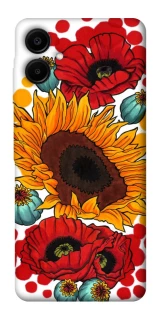Чехол на Samsung Galaxy A06 Подсолнечники и маки фото 1 из 1
