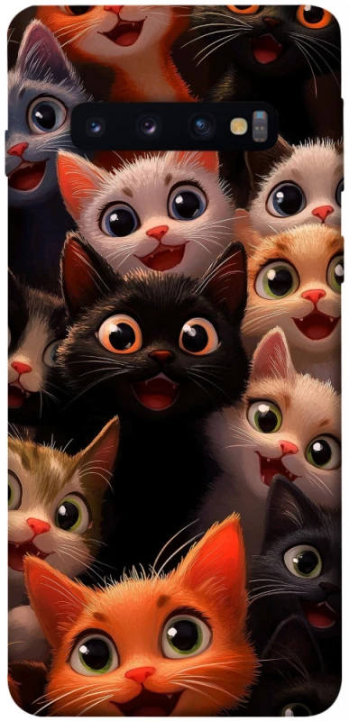 Чохол на Samsung Galaxy S10 happy cats фото 1 з 1